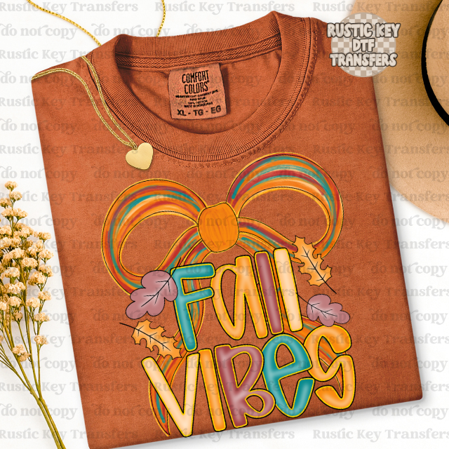 Fall vibes DTF Transfer - Ready To Press