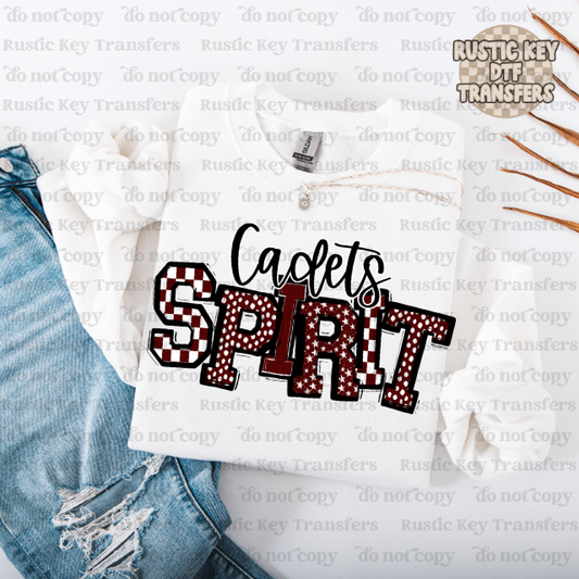 Cadets Spirt So sporty DTF Transfer, Ready to Press