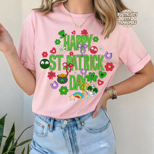 Happy st. patrick day DTF Transfer, Ready to Press