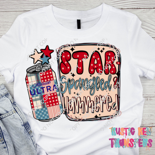 Star spangled & Hammered DTF TRANSFER