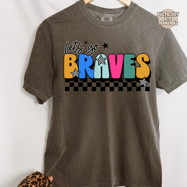 Let's go braves DTF Transfer, Ready to Press