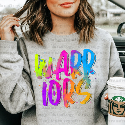 Warriors DTF Transfer, Ready to Press