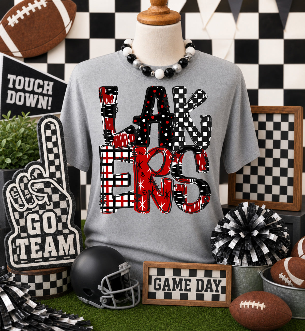 Game day mascots DTF Transfer, Ready to Press Rustic Key Transfers