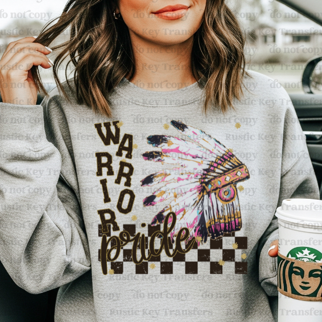 Warrior pride DTF Transfer, Ready to Press