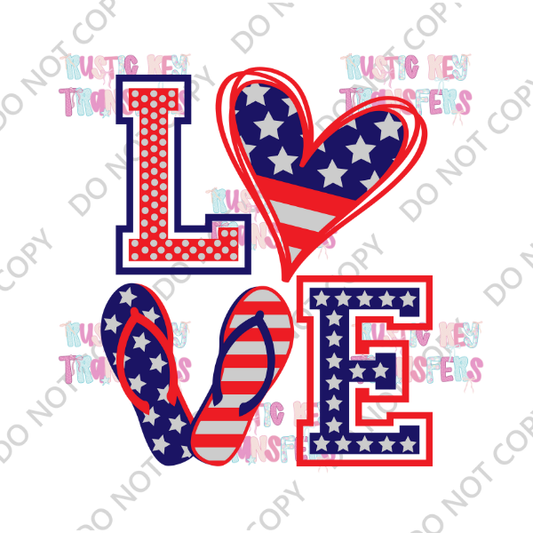 PATRIOTIC DTF TRANSFER
