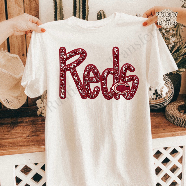 Reds DTF Transfer, Ready to Press
