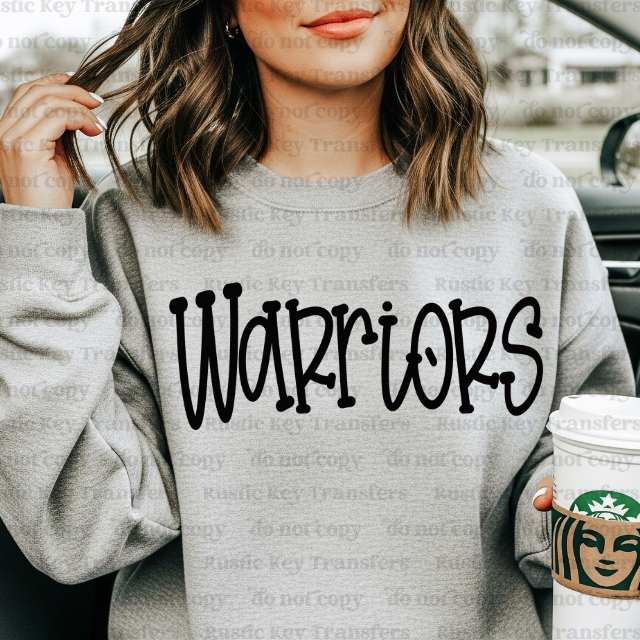 Warriors DTF Transfer, Ready to Press