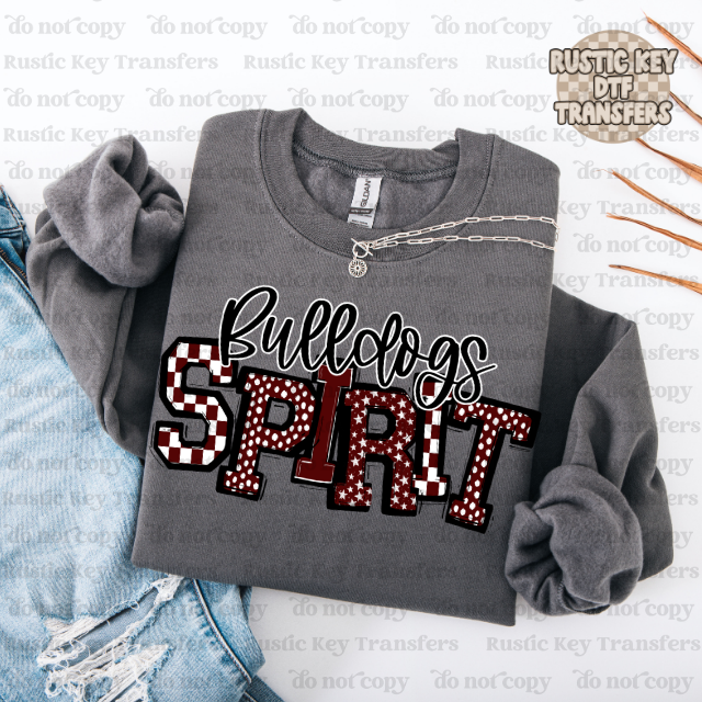 Bulldogs So sporty Colonels DTF Transfer, Ready to Press