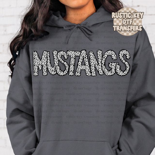 Mustangs dot DTF TRANSFER