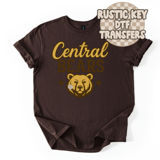 Central Bears Star Gildan Softstyle T-Shirt