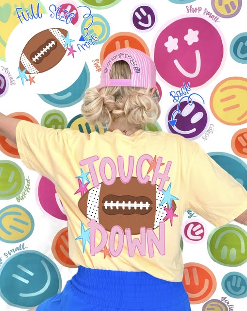 Touch down stars DTF Transfer, Ready to Press Rustic Key Transfers