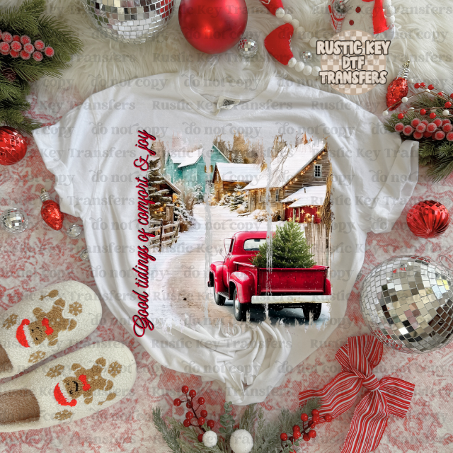 Comfort & Joy DTF Transfer, Ready to Press