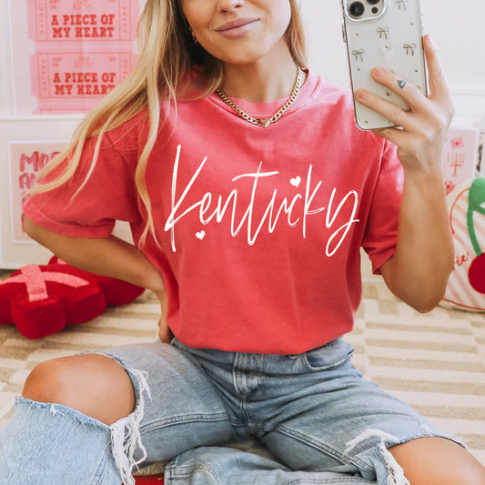 Kentucky sketched script state DTF Transfer, Ready to Press