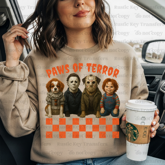 Paw of terror DTF Transfer, Ready to Press