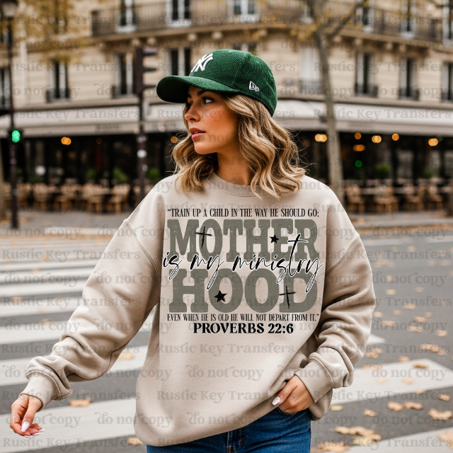 Mother Hood DTF Transfer, Ready to Press