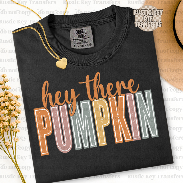 Hey there pumpkin DTF Transfer - Ready To Press
