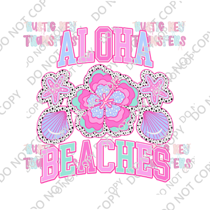 ALOHA BEACHES DTF TRANSFER