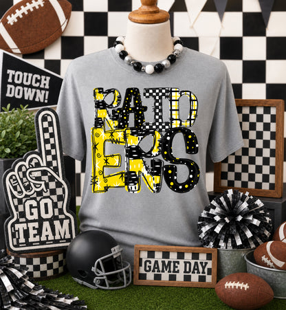 Game day yellow mascots DTF Transfer, Ready to Press Rustic Key Transfers