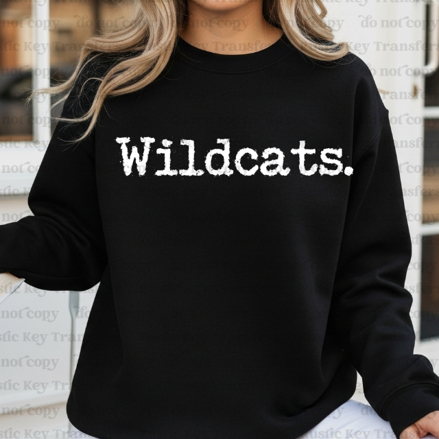 Wildcats mascot DTF Transfer, Ready to Press