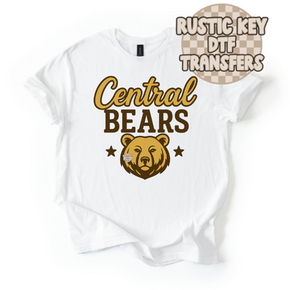 Central Bears Star Gildan Softstyle T-Shirt