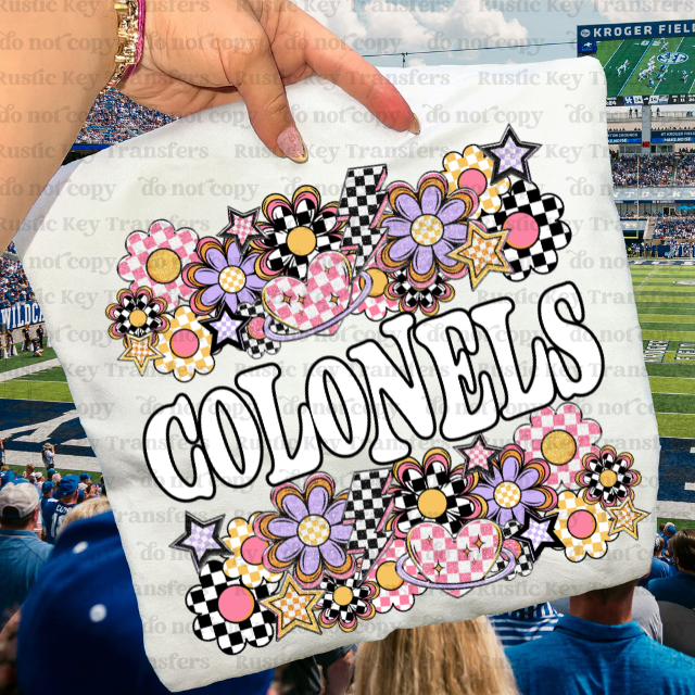 Colonels Floral DTF Transfer, Ready to Press