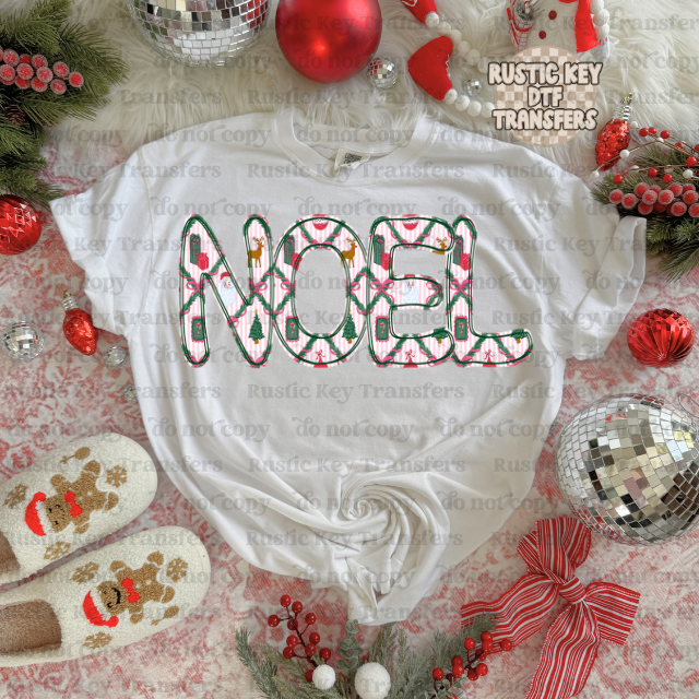 Noel DTF Transfer, Ready to Press