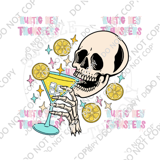 LEMONADE SKULL DTF TRANSFER