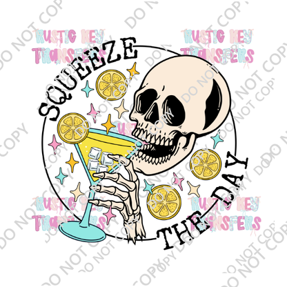 SQUEEZE THE DAY DTF TRANSFER