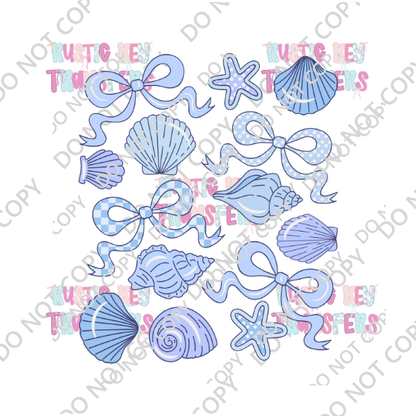 SEASHELL & BOWS DTF TRANSFER