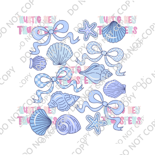SEASHELL & BOWS DTF TRANSFER