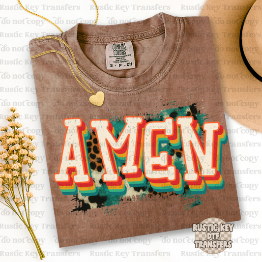 AMEN DTF Transfer, Ready to Press