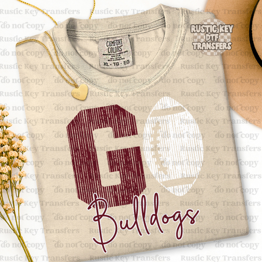 Bulldogs DTF Transfer - Ready To Press