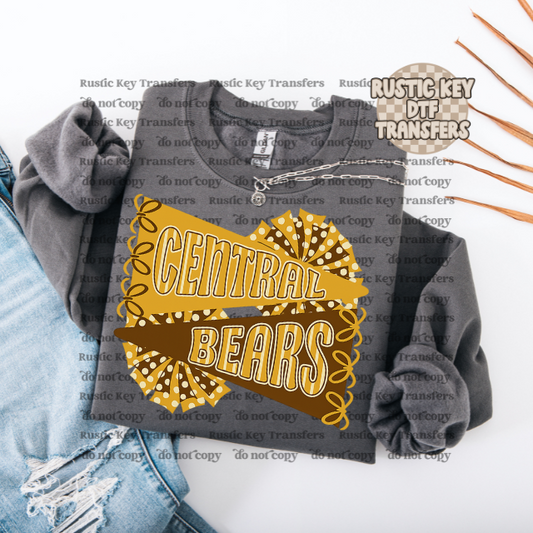 Central bears pennants Gildan Crewneck