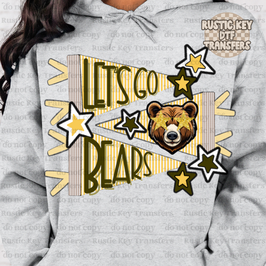 Bears pennants DTF TRANSFER