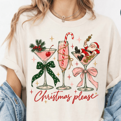 Christmas please DTF Transfer, Ready to Press Rustic Key Transfers