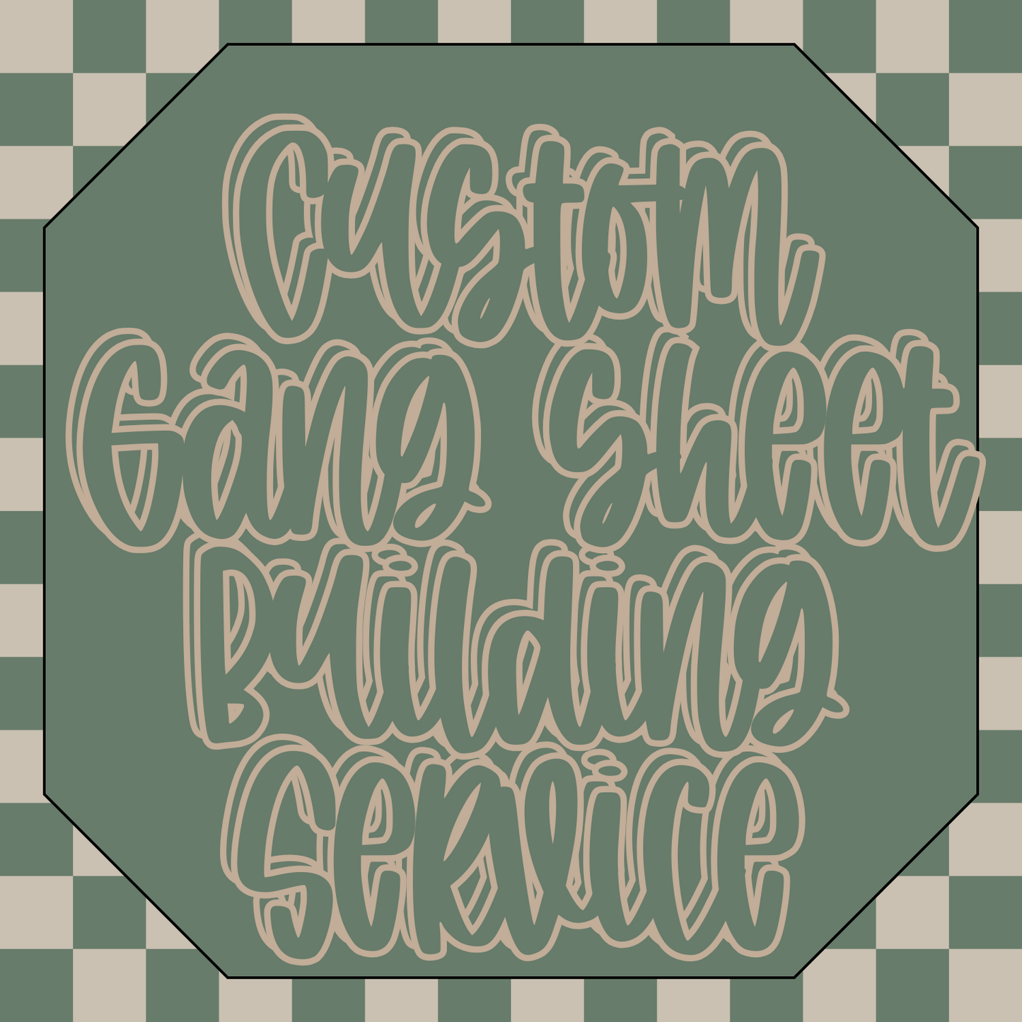 Custom Gang Sheet Building Service