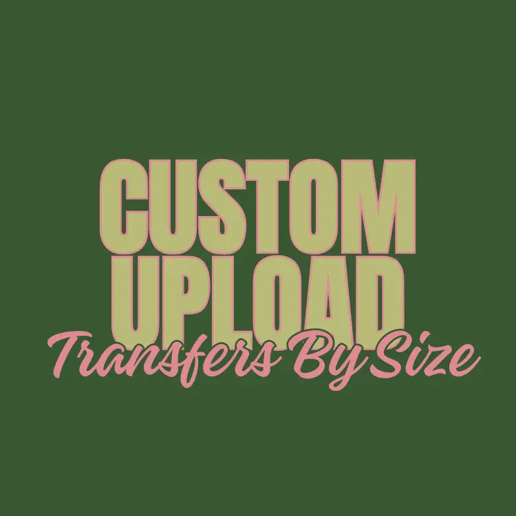 Custom Upload Transfer By Size Rustic Key Direct to (DTF) Transfers