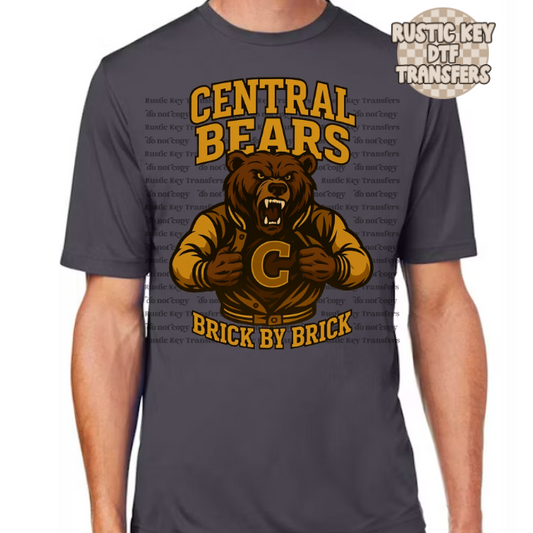 Central Bears Brick by Brick Football Dri-fit