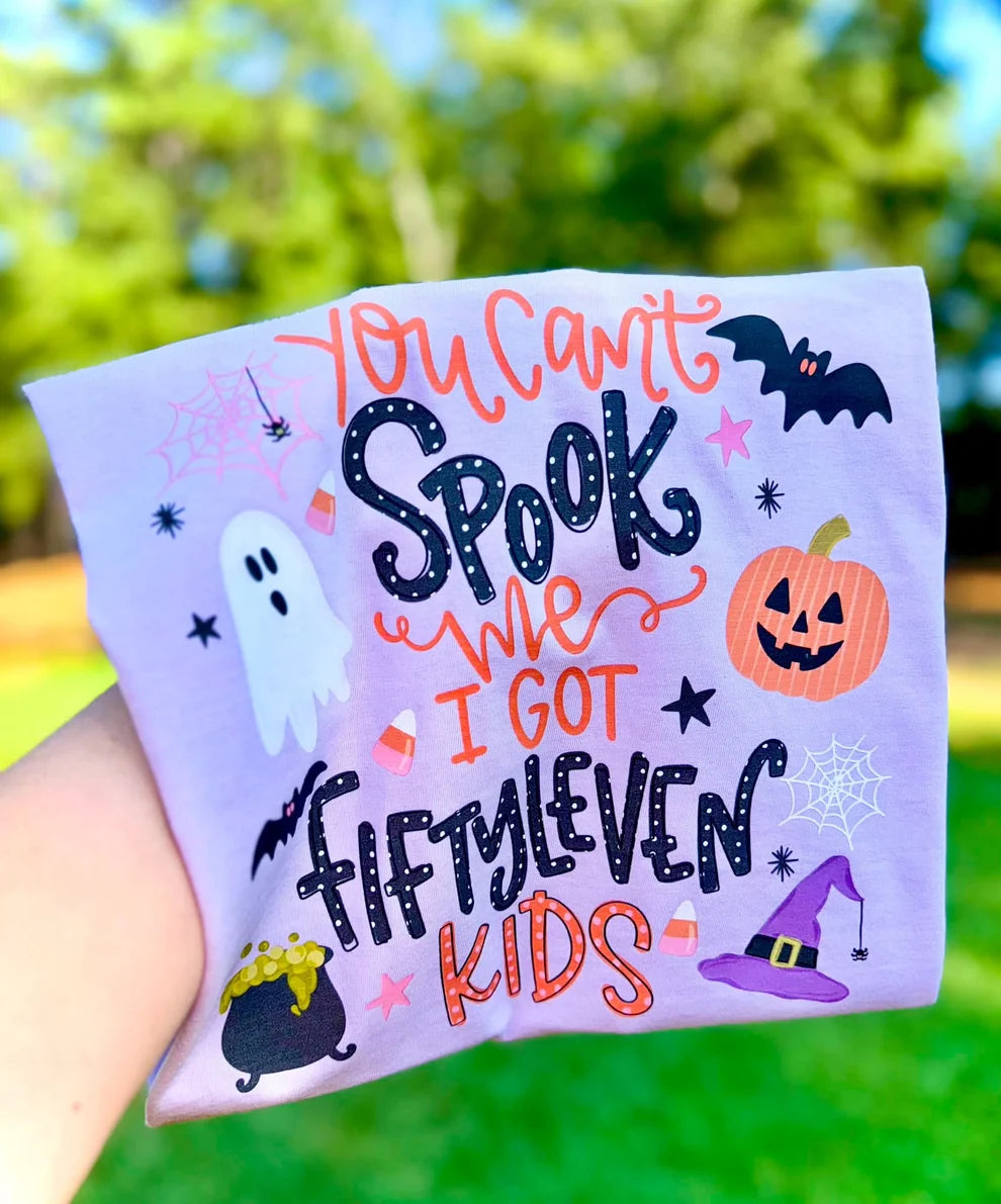 You can't spook me i've gpt fiftyleven kids DTF Transfer, Ready to Press Rustic Key Transfers