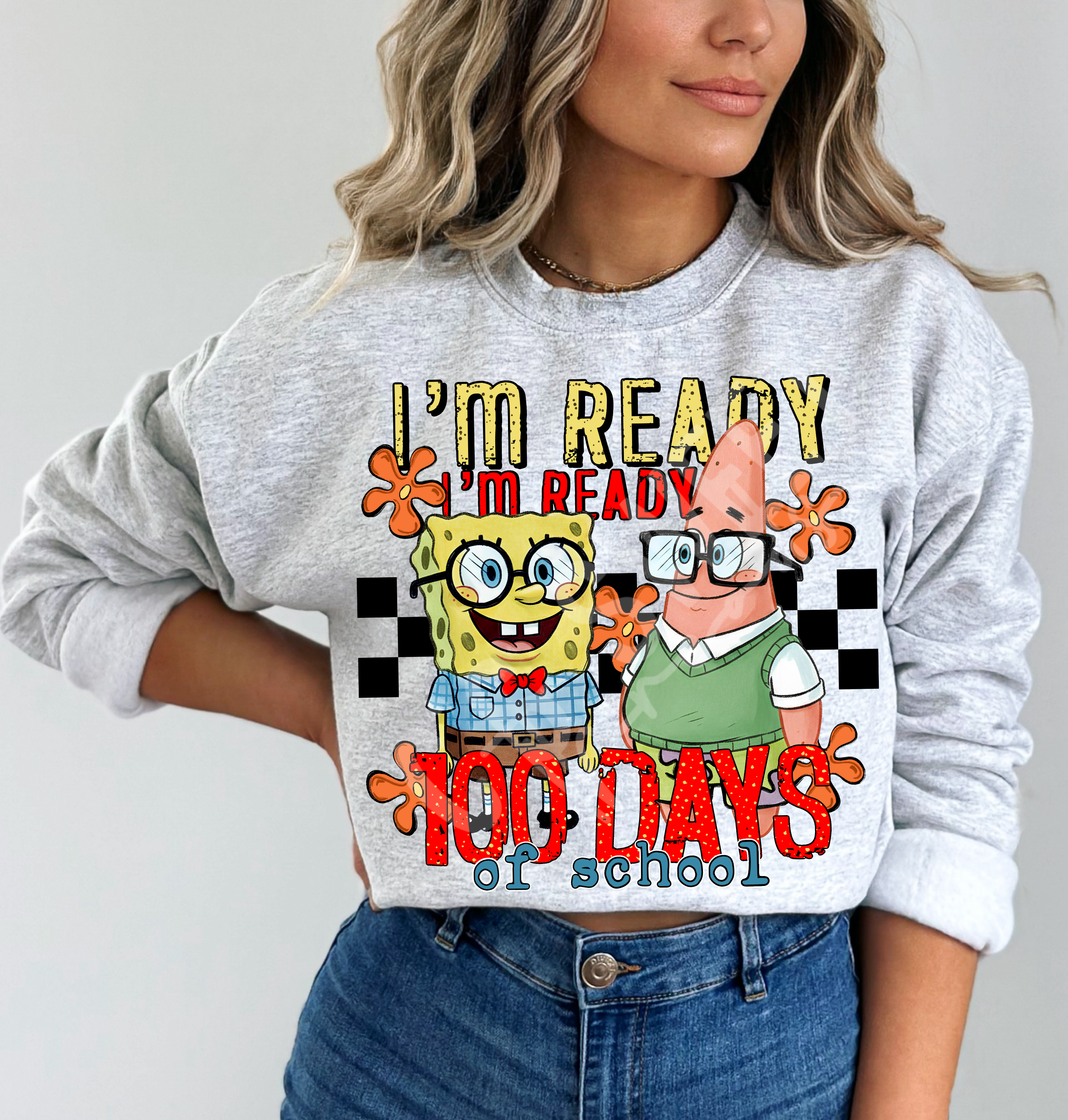 100 Days of school DTF Transfer, Ready to Press – Rustic Key Transfers