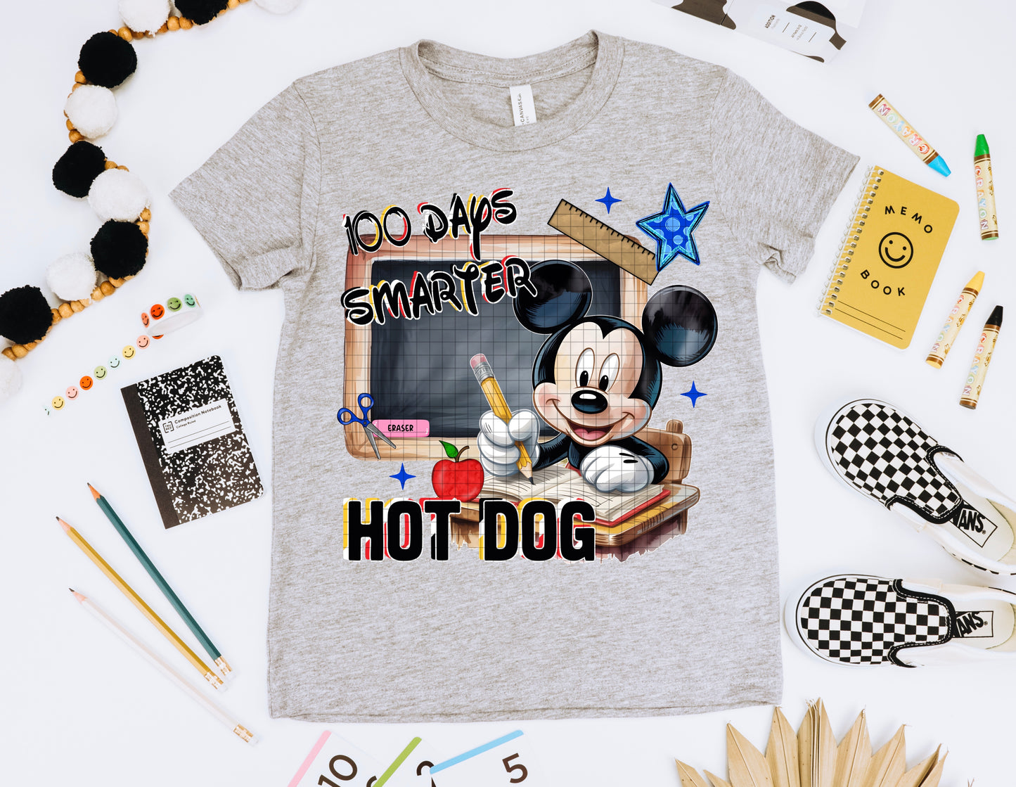 100 Days of school DTF Transfer, Ready to Press