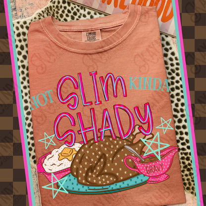 Not slim kinda shady DTF Transfer, Ready to Press Rustic Key Transfers
