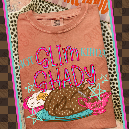 Not slim kinda shady DTF Transfer, Ready to Press Rustic Key Transfers