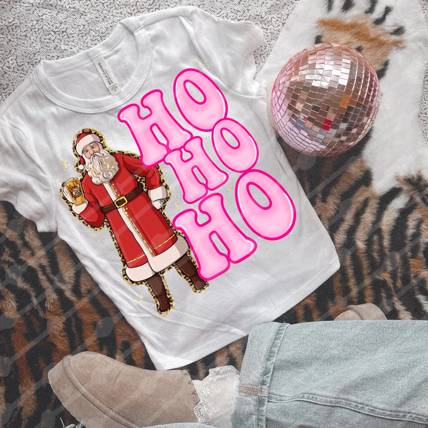 HO HO HO DTF Transfer, Ready to Press