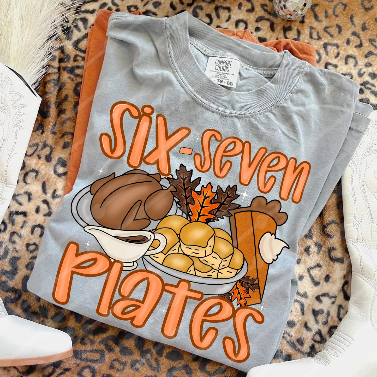 6-7 Thanksgiving DTF Transfer, Ready to Press