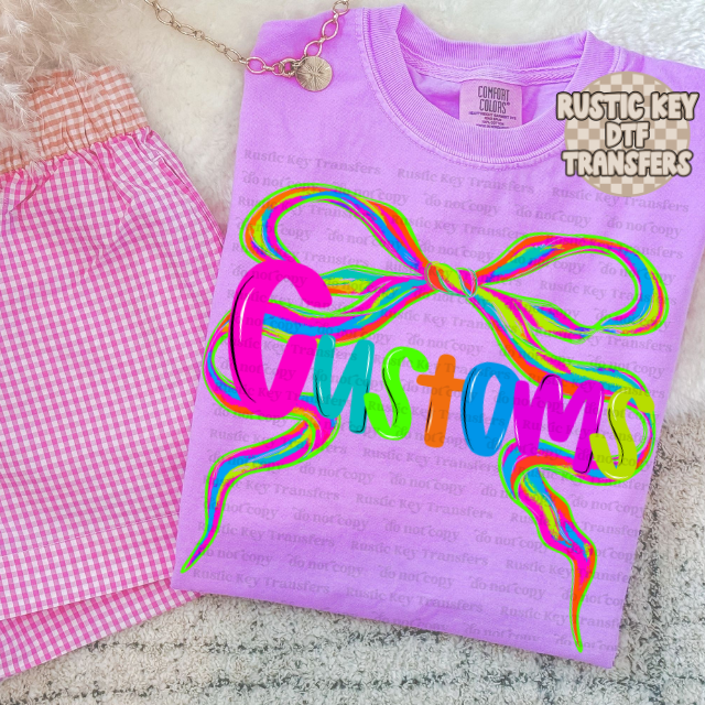 Preppy Neon Custom PNG