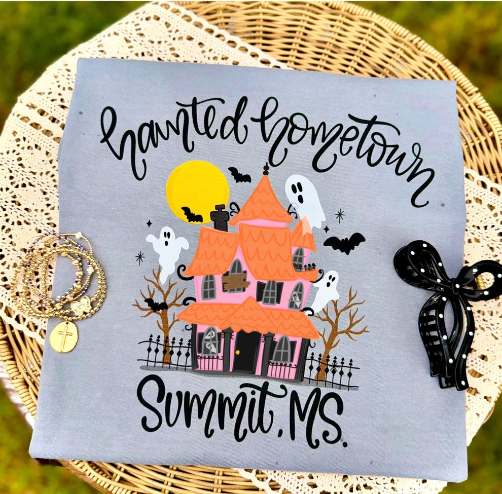 Haunted Hometown Customizable DTF Transfer, Ready to Press Rustic Key Transfers