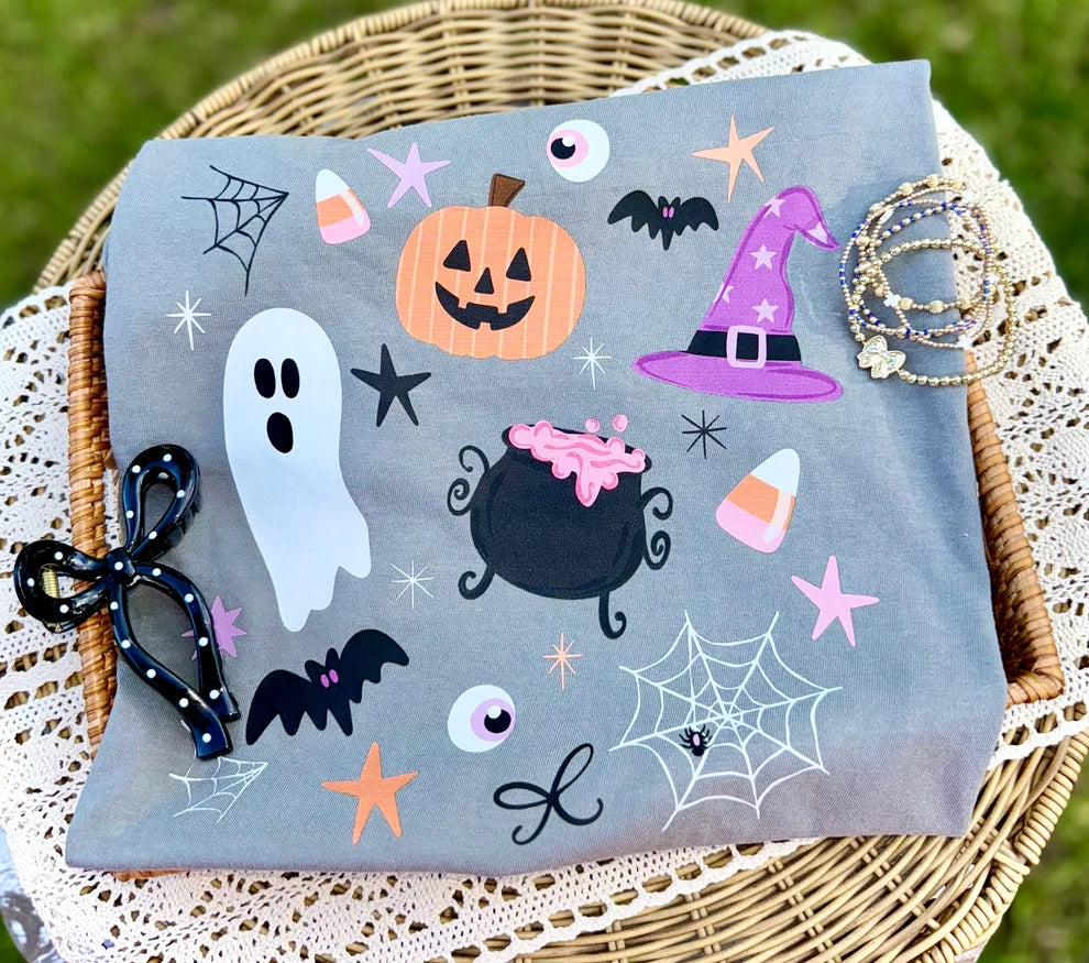 Halloween Collage DTF Transfer, Ready to Press Rustic Key Transfers