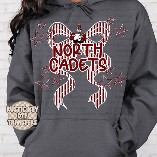 North cadets star seersucker DTF TRANSFER
