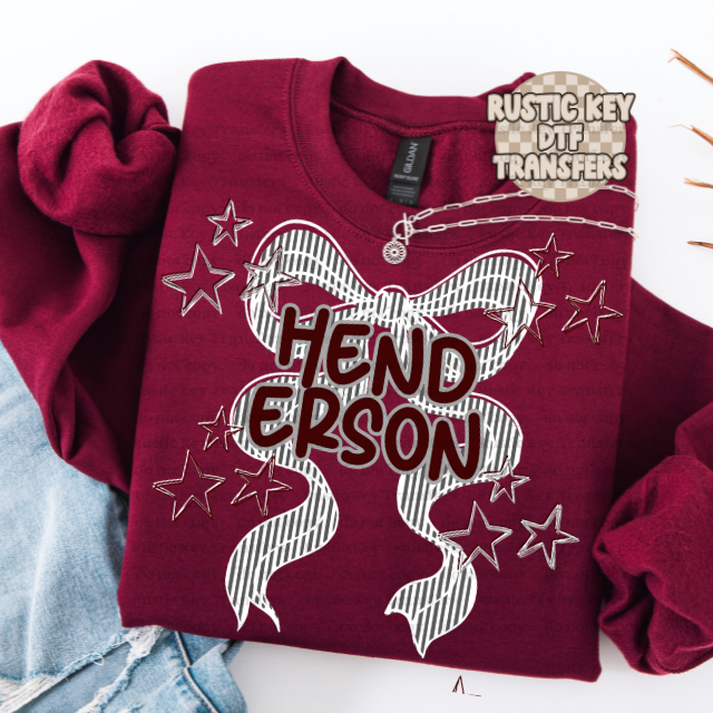 Henderson star seersucker DTF TRANSFER